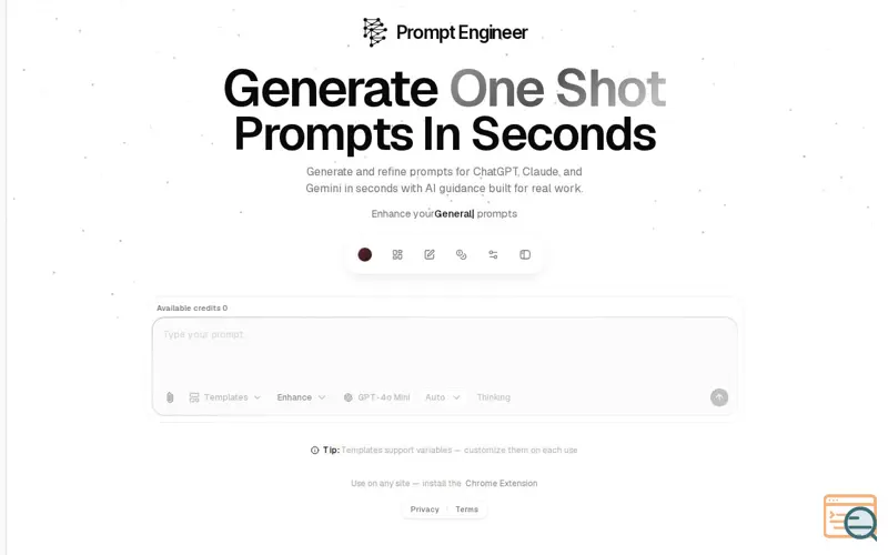 Screenshot of Prompt Engineer