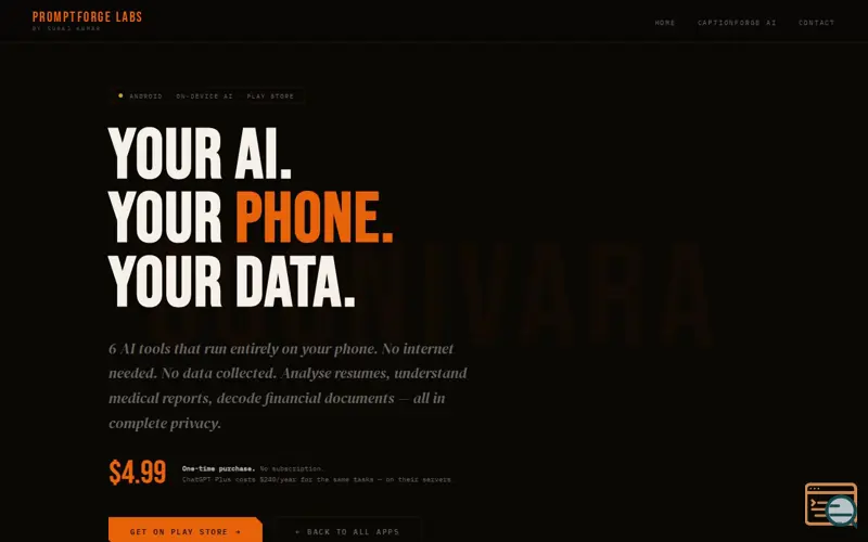 Screenshot of Cognivara AI