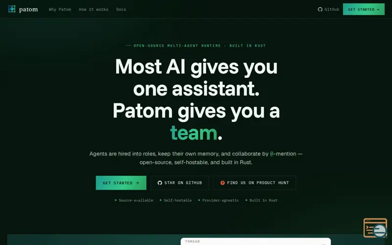 Screenshot of Patom