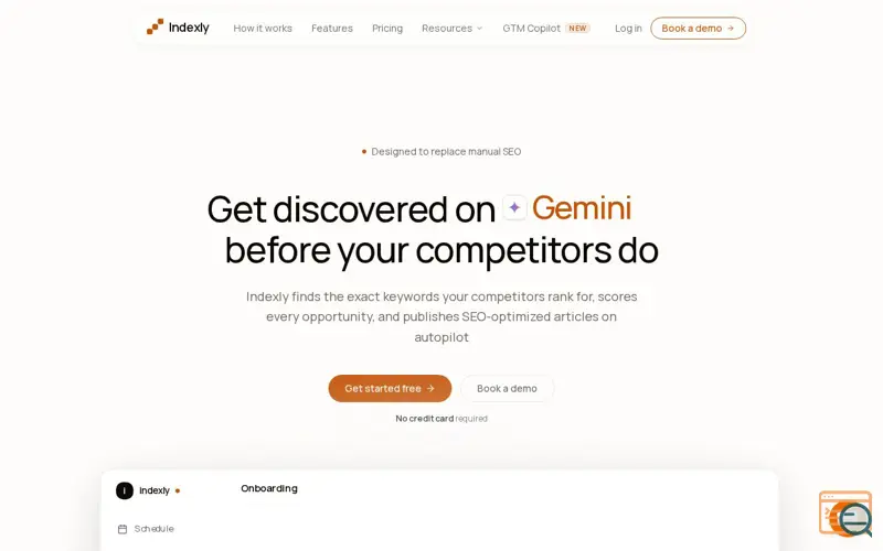 Screenshot of Indexly