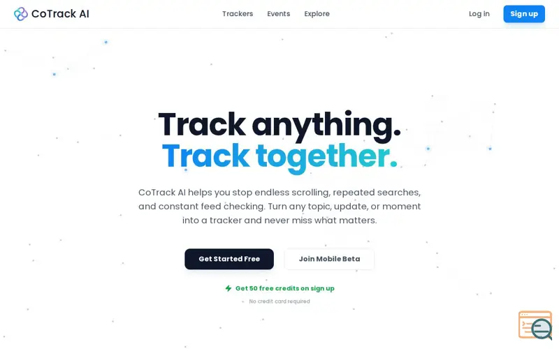 Screenshot of CoTrack AI