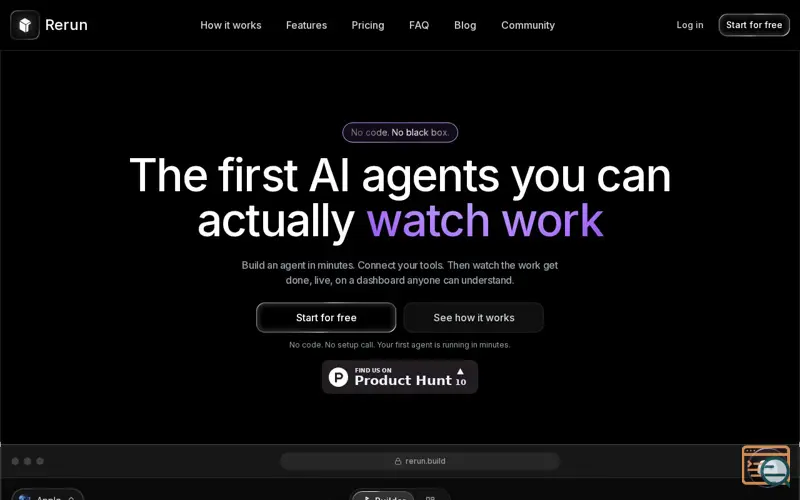 Screenshot of Rerun