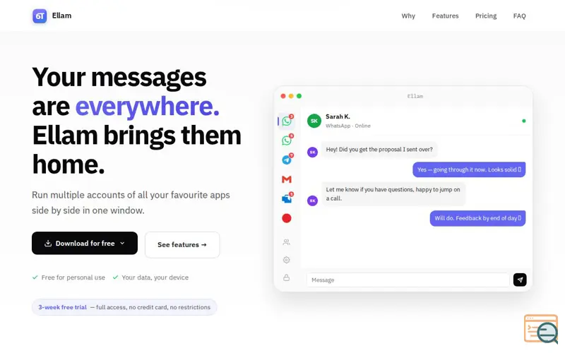 Screenshot of Ellam