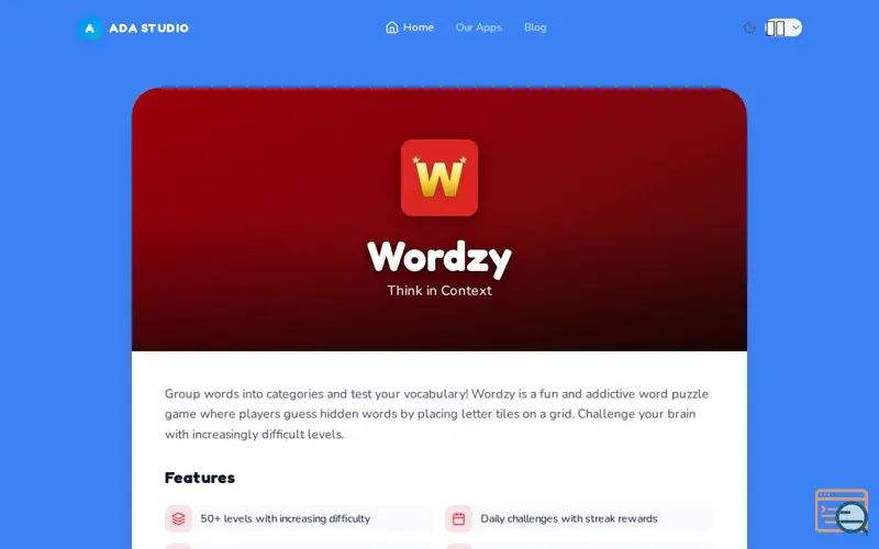 Screenshot of Wordzy: Brain Word Puzzle