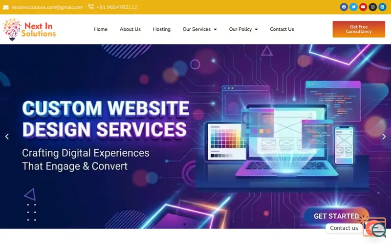 Screenshot of Nextinsolutions
