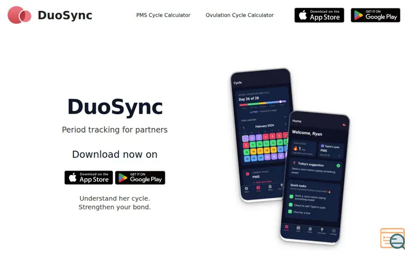 Screenshot of DuoSync
