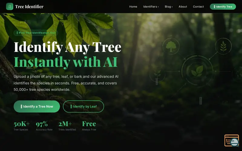 Screenshot of Tree Identifier