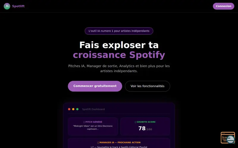 Screenshot of Spotlift