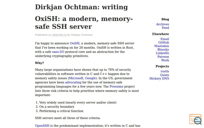 Screenshot of Dirkjan