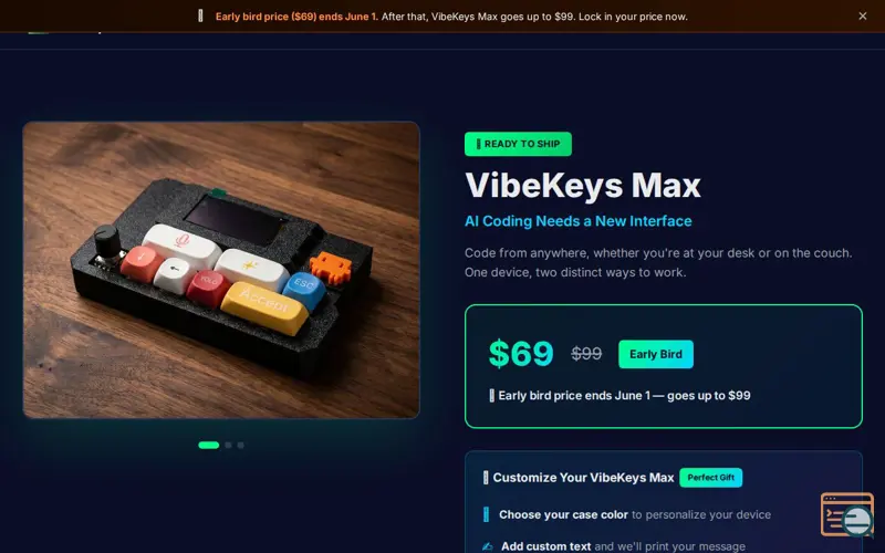 Screenshot of VibeKeys