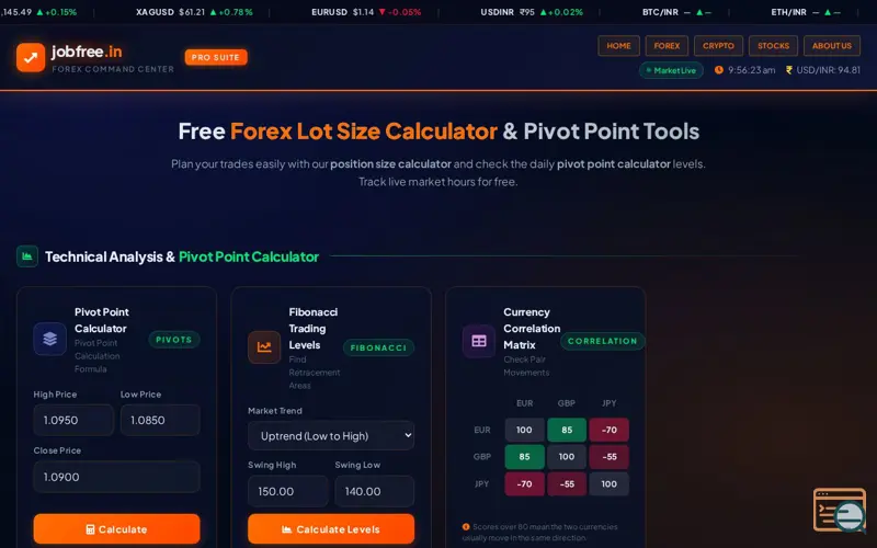 Screenshot of Jobfree.in