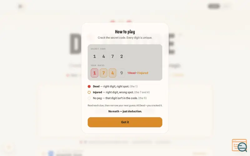 Screenshot of Dinjure