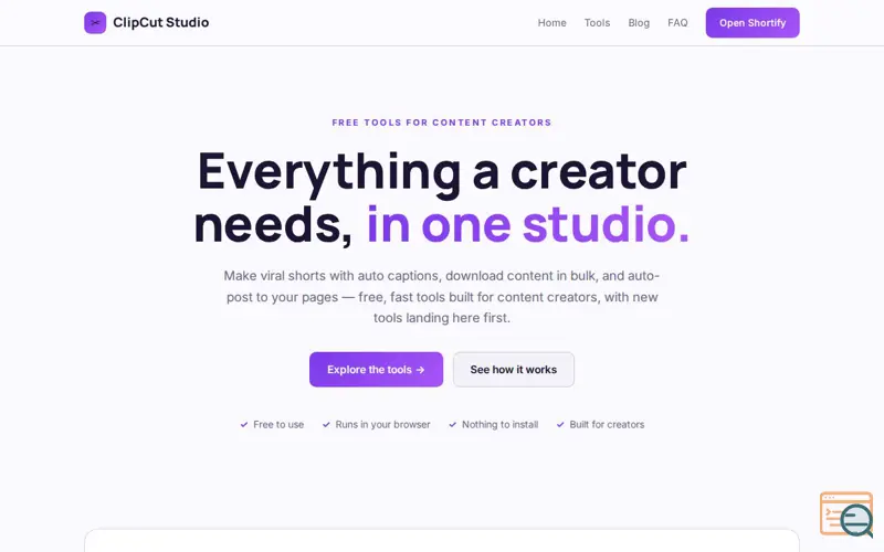 Screenshot of ClipCut Studio