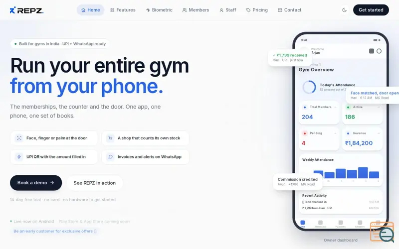 Screenshot of REPZ