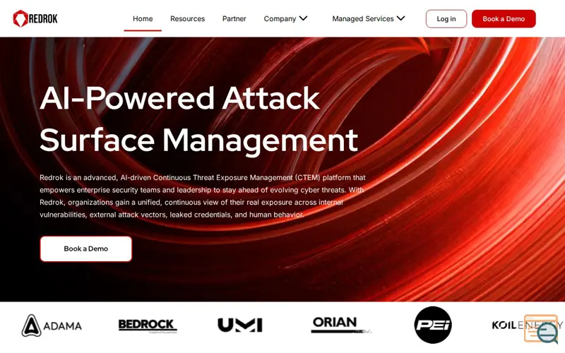 Screenshot of RedRok, a launch using Userback