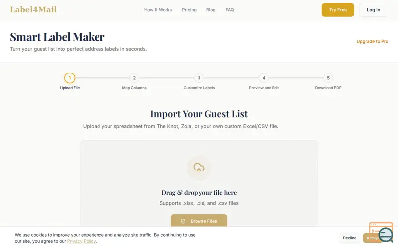 Screenshot of Label4Mail
