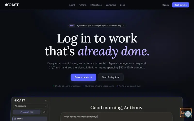 Screenshot of Koast