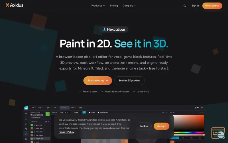 Screenshot of Hexcalibur
