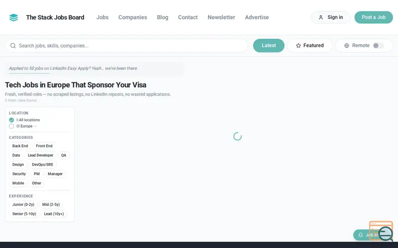 Screenshot of The Stack Team
