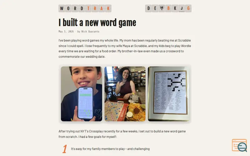 Screenshot of Wordtrak