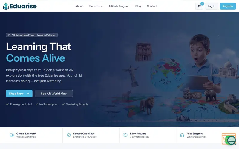 Screenshot of Eduarise