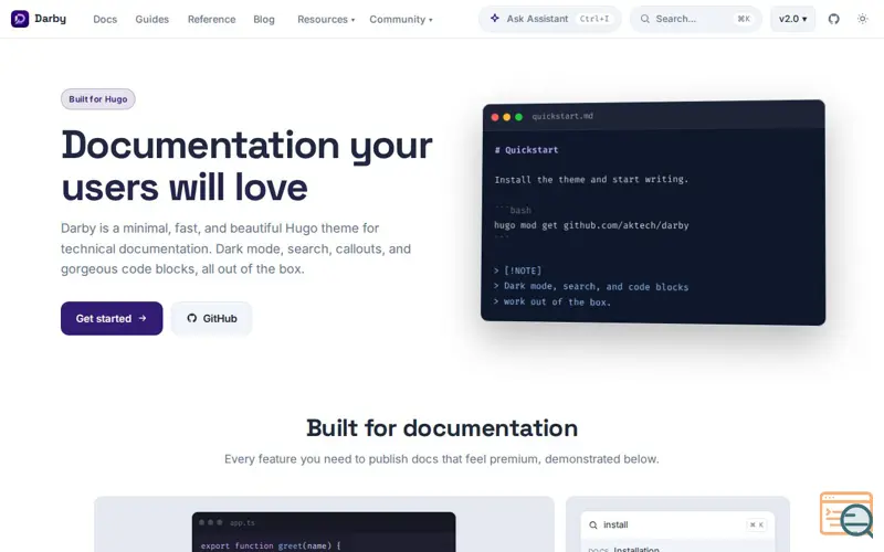 Screenshot of Iamit, a launch using Hugo