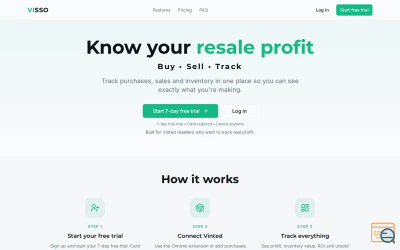 Screenshot of Visso