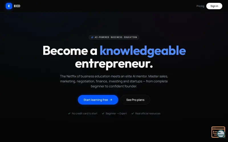 Screenshot of ECO 