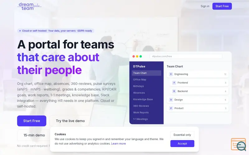 Screenshot of DTPulse