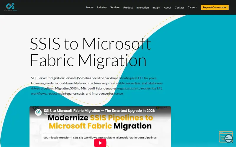 Screenshot of SSIS to Microsoft Fabric Migration