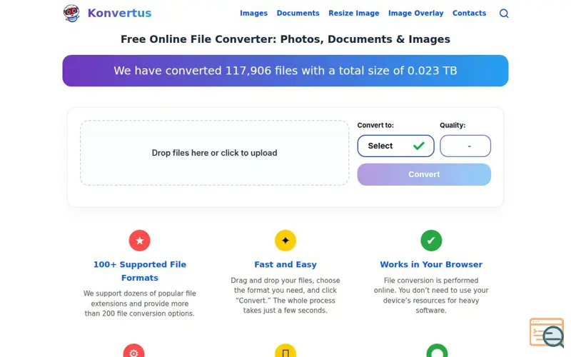 Screenshot of Konvertus