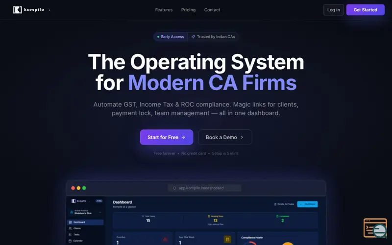 Screenshot of Kompile