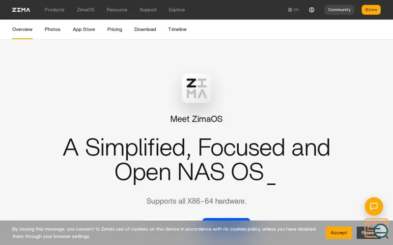 Screenshot of ZimaOS 1.7: NAS Rabbit Hole Starts Here, a launch using Cloudflare AI Search