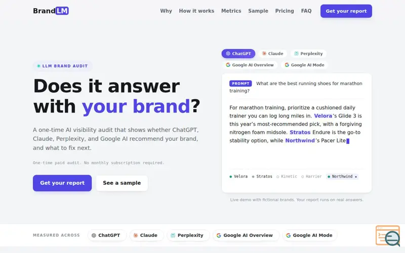 Screenshot of Brandlm