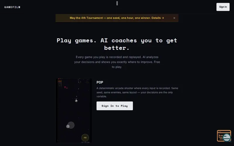 Screenshot of GameFilm