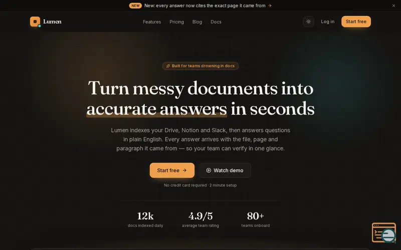 Screenshot of Lumen v2