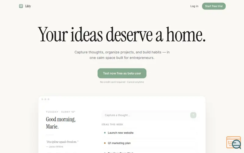 Screenshot of Lifely