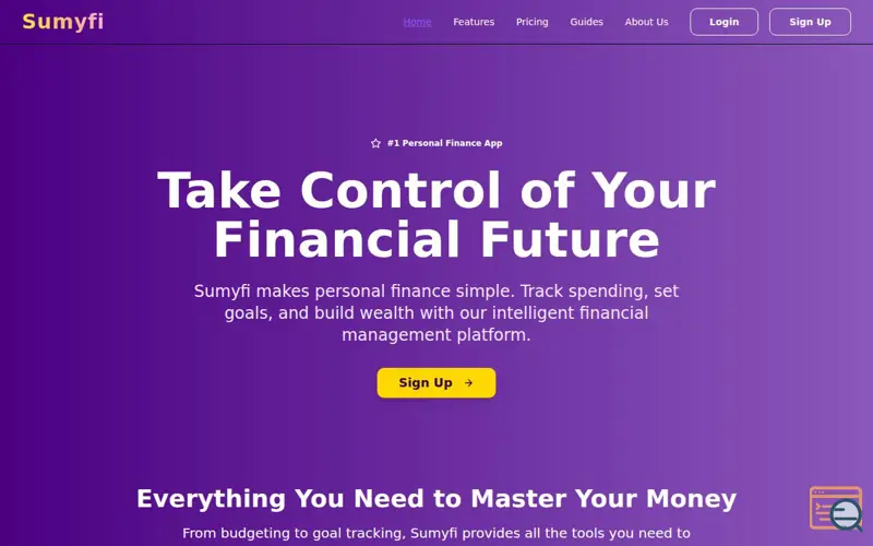 Screenshot of Sumyfi - Your Financial Companion