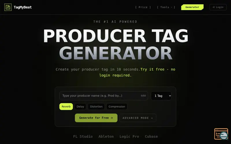 Screenshot of TagMyBeat