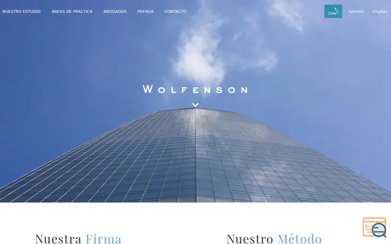 Screenshot of Wolfenson Abogados - Estudio Jurídico