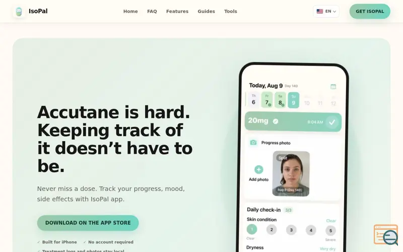 Screenshot of IsoPal App
