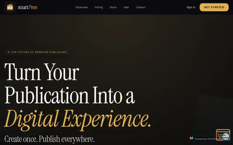Screenshot of smartPress — AI-native publishing for modern newsrooms