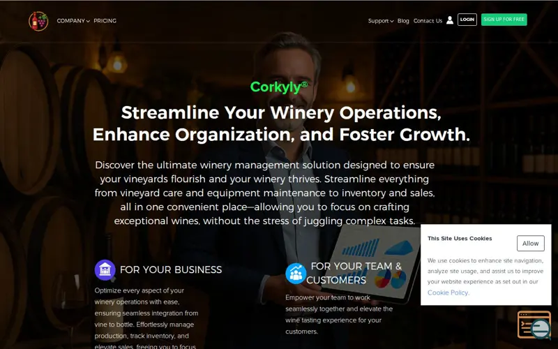 Screenshot of Corkyly