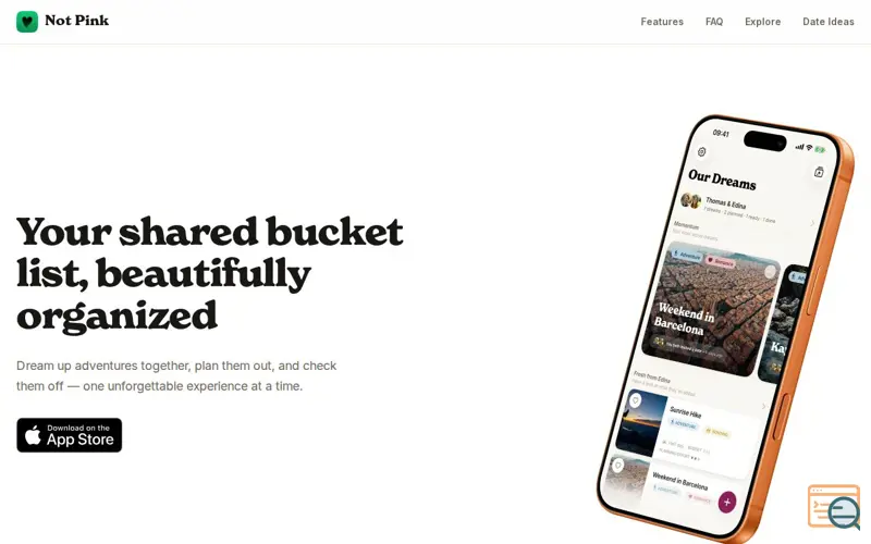 Screenshot of Not Pink