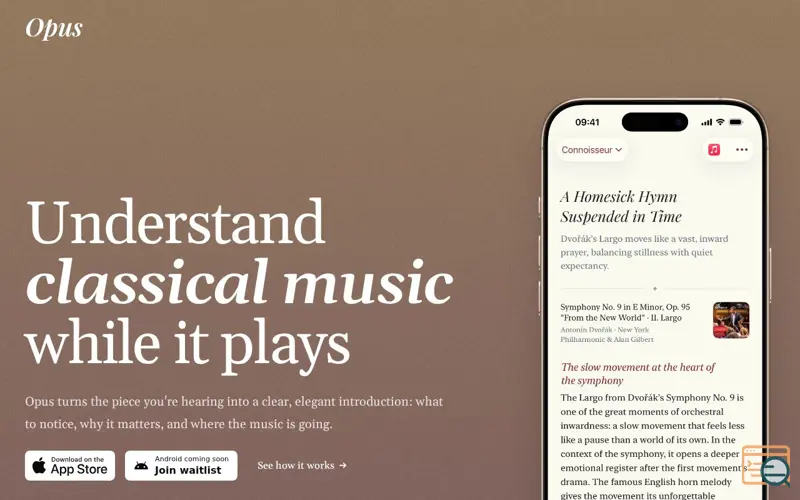 Screenshot of Opus