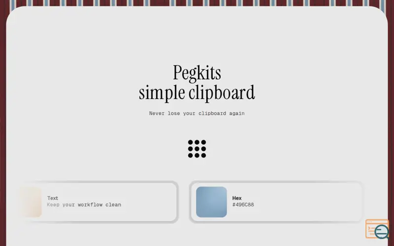 Screenshot of Pegkits