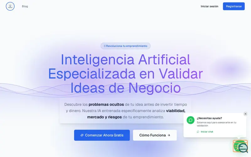 Screenshot of Valida Tu Idea, a launch using Facebook Domain Verification