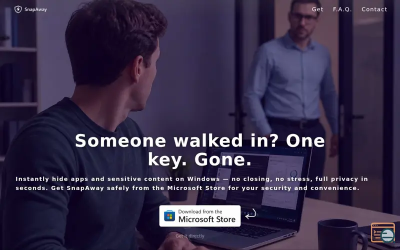 Screenshot of SnapAway