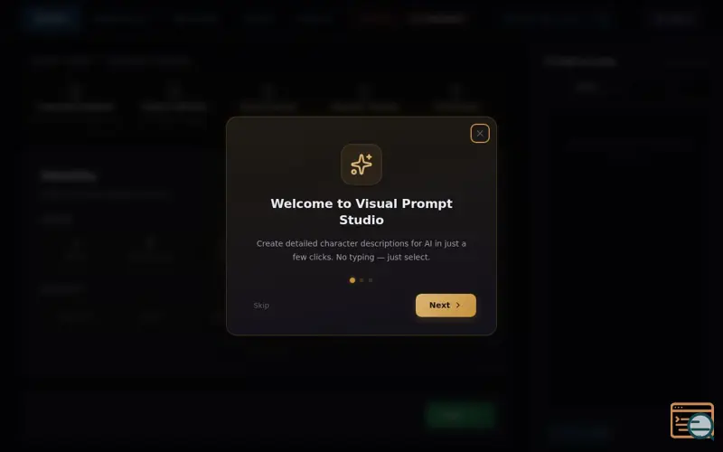 Screenshot of Visual Prompt Studio