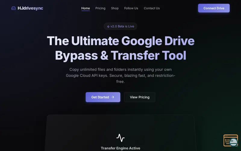 Screenshot of HJdrivesync